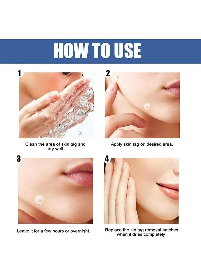 EELHOE - 144pcs Skin Tag Patches, Patch Design, Clean, Care, And Tender Skin, Painless, Easy To Use, Effective For Removing Warts, Flesh Moles, And Black Nevi, Suitable For Face And Body, Skin Label Remover - Image 1