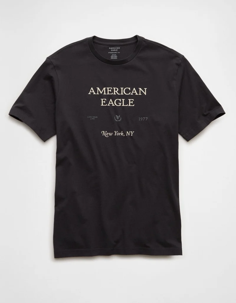 American Eagle  AE Logo Graphic T-Shirt for Men | Best Price UAE