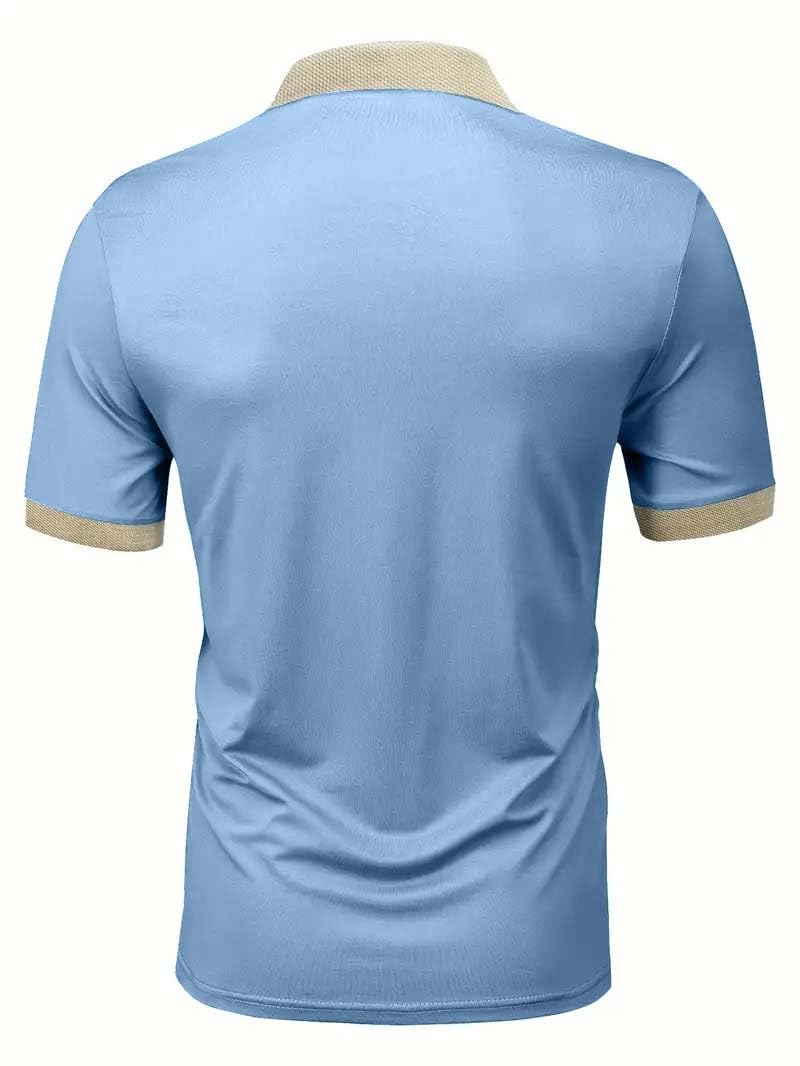 Lymio Polo T Shirt for Men || Men Casual T-Shirt || Polo Available in Combo Pack of 2 (Polo-44-47-Black-Blue-2XL) - Image 5