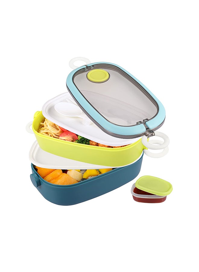 Y&D Bento Box Adult Lunch Box, 1.3L All-In-One with Carrying Handle Including Utensils And Sauce Leak-Proof For Adults Stackable, Microwaveable Containers  - Image 1