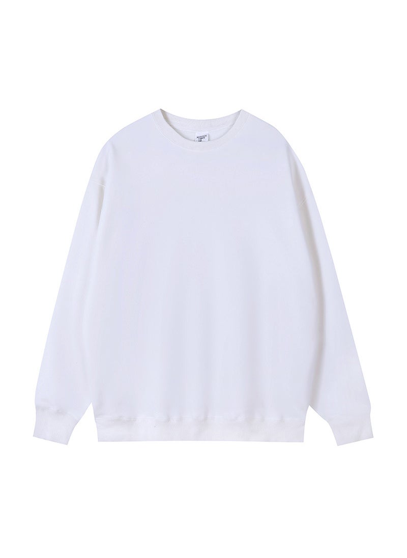 Generic - 600g Heavyweight Silver Fox Fleece Hoodie Unisex Autumn Winter Love Sweatshirt Jacket Flower Grey-Turtleneck - Image 1