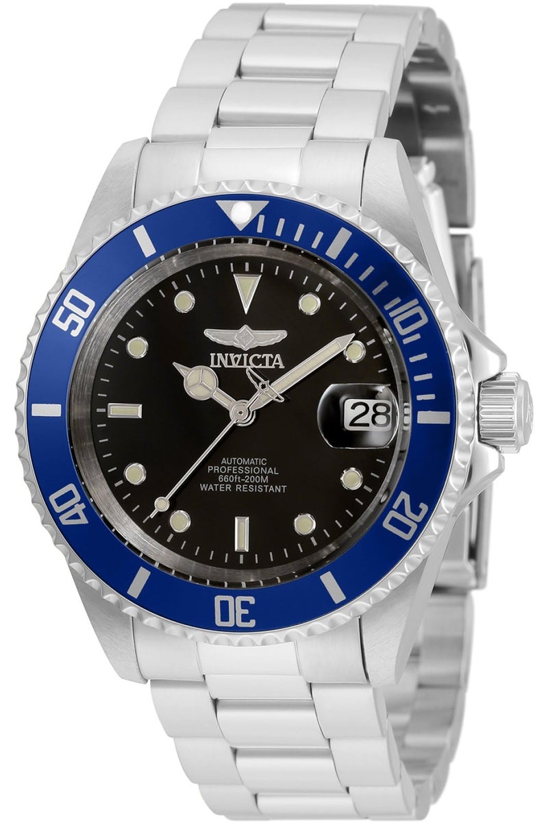Invicta Men's Pro Diver 40mm Stainless Steel Automatic Watch, Silver (Model: 35694) - Image 1