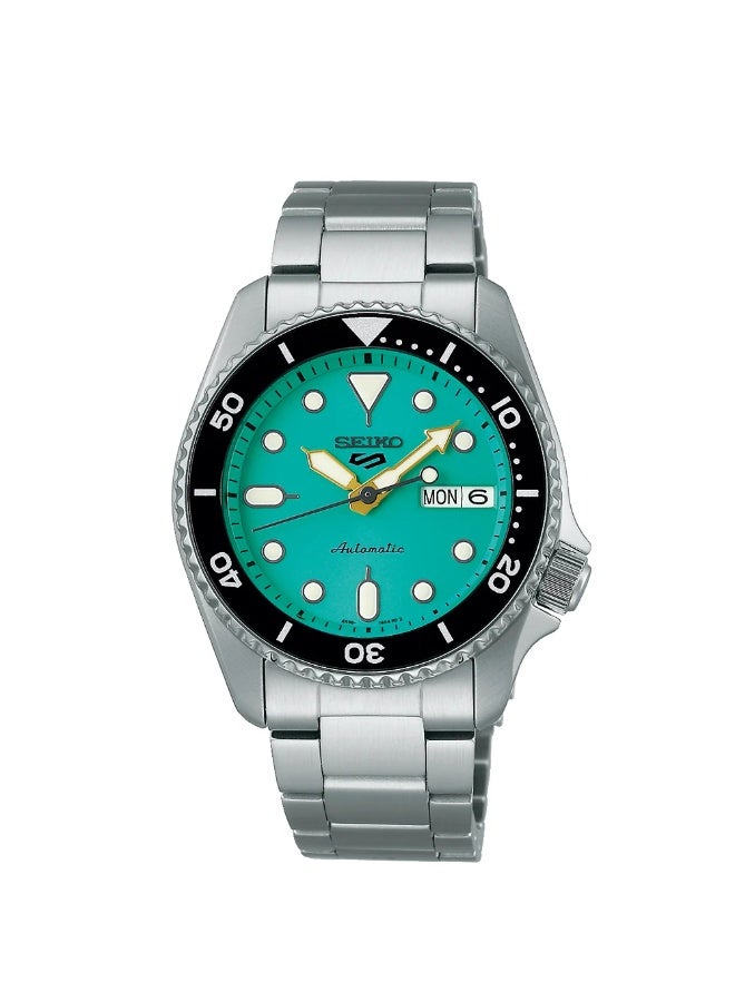 Seiko 5 Sports SKX 38mm Teal Stainless Steel Bracelet SRPK33K1