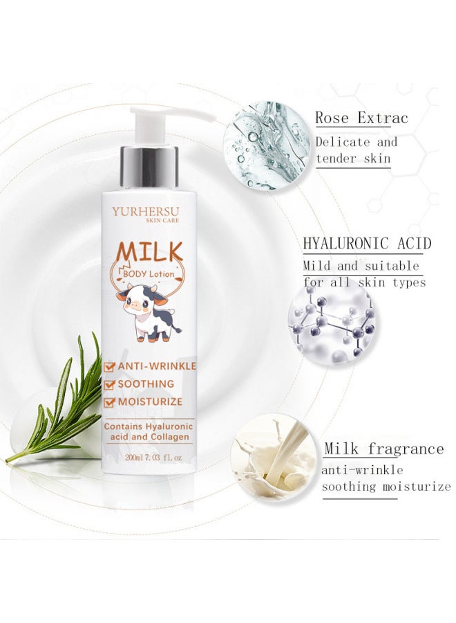 Yurhersu مرطب لوشن الجسم بالحليب المرطب المرطب المقوي لتليين البشرة - Image 1