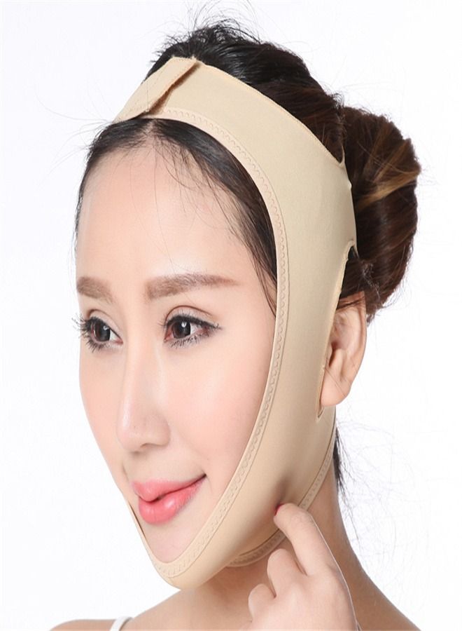 Loquat Sleep Breathable V-face Bandage Beige - Image 1