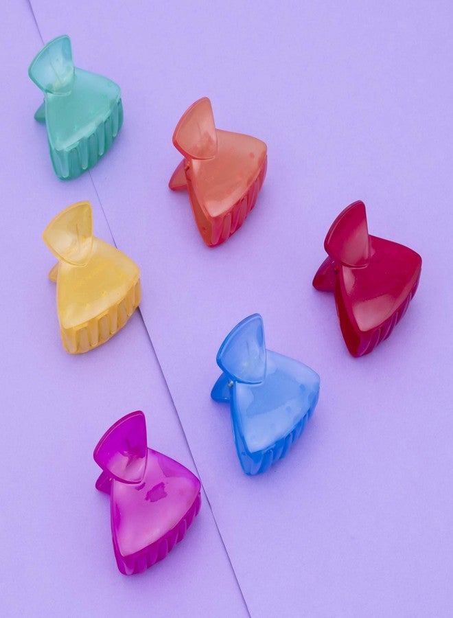 سوكهي مشابك شعر سوخي المذهلة على شكل فراشة، إكسسوارات شعر للنساء والفتيات (عبوة من 6 قطع) (المقاس: متوسط) (SKR70551) - Image 3