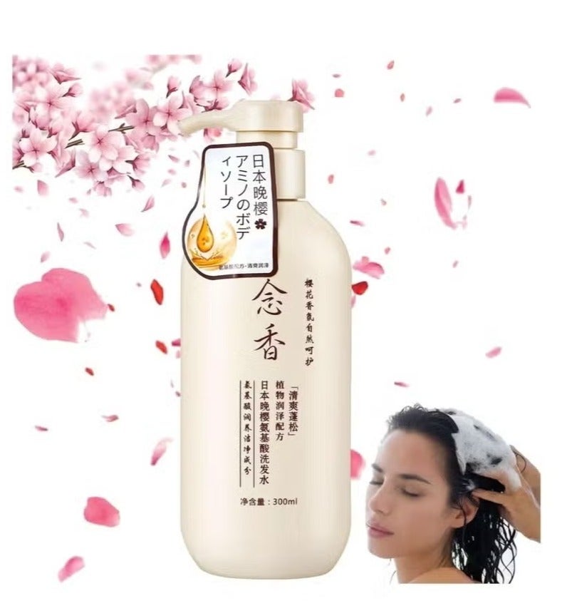 MAXFIT Original Japanese Sakura Shampoo for Hair Growth, Preventing Hair Loss and Eliminating Dandruff 300ml - Image 2