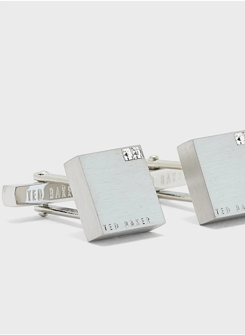 Ted Baker Cornerd Corner Crystal Block Cufflinks