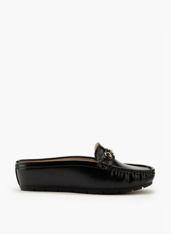 Horsebit Detail Slip-On Mules