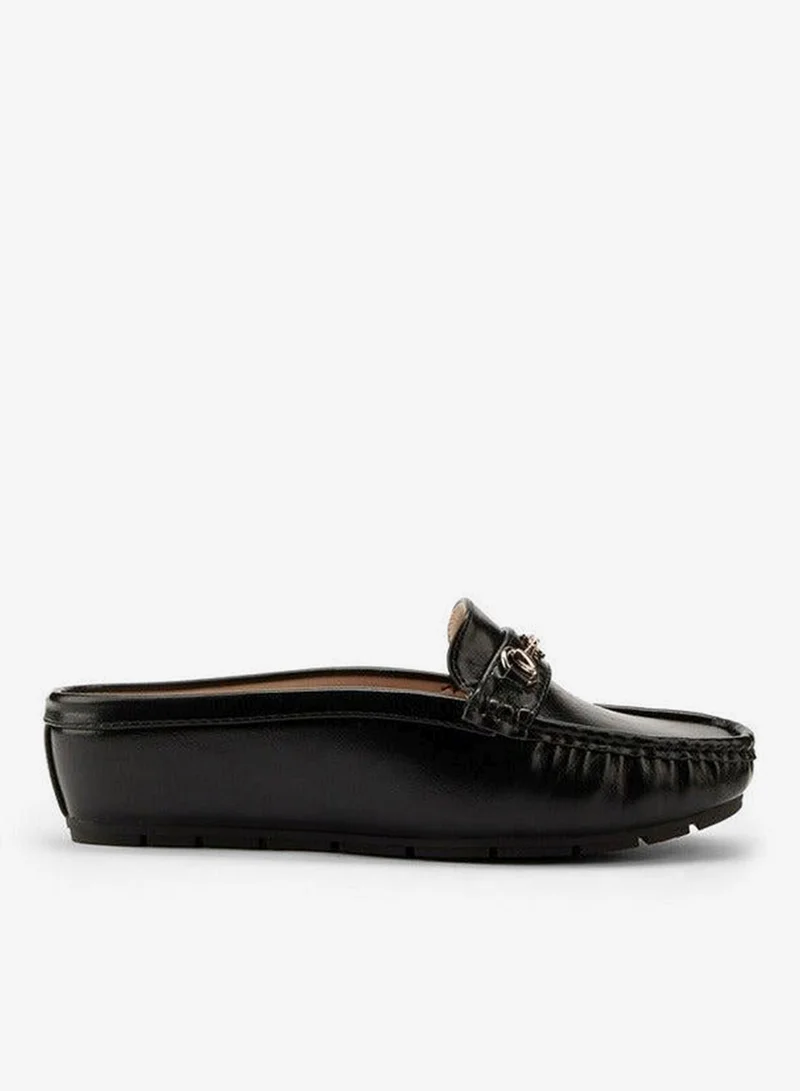 Flora Bella By Shoexpress Horsebit Detail Slip-On Mules