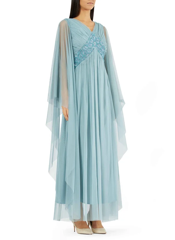 امري Embroidered Tulle Dress