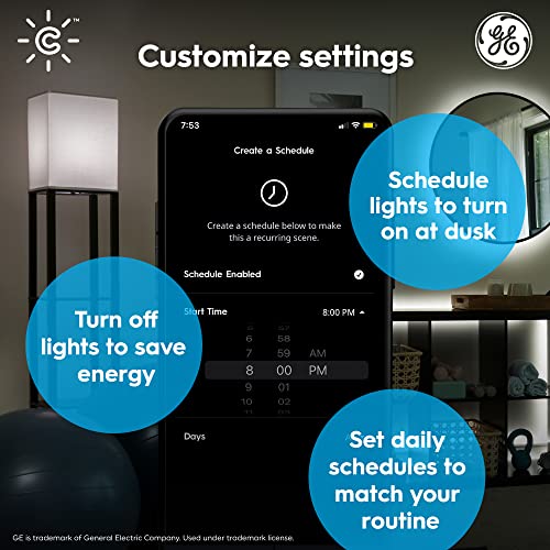 Cync GE CYNC Smart LED Light Bulbs, Tunable White, Bluetooth and Wi-Fi, Works with Alexa and Google, BR30 Indoor Floodlights (2 Pack) - Image 3