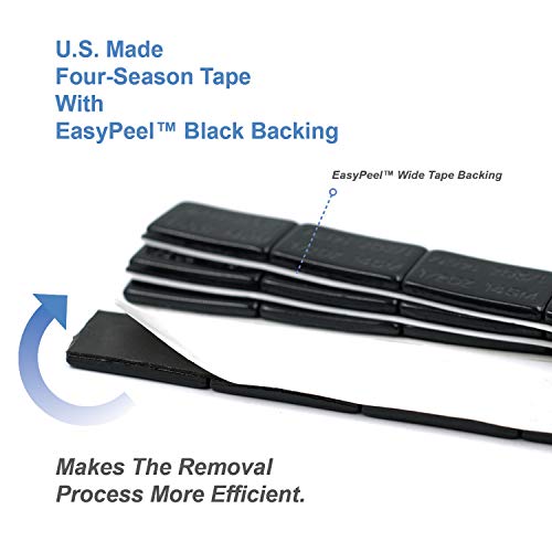 CKAuto 1/2oz, 0.5oz, Ultra Slim Low Profile, Black, Adhesive Stick On Wheel Weights, 12 oz/ 0.75 lb/Box, OEM Quality, (24pcs) - Image 5