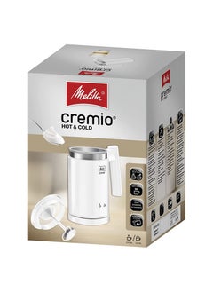 Melitta CREMIO Premium Milk Frother, For Cold & Warm Milk Coffee, Electric Milk Steamer, Soft Foam Maker, White  - Image 5