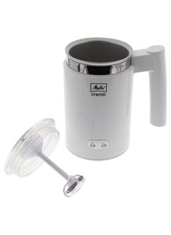 Melitta CREMIO Premium Milk Frother, For Cold & Warm Milk Coffee, Electric Milk Steamer, Soft Foam Maker, White  - Image 3