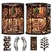 Spilay DIY Miniature House Kit Miniature Dollhouse Kit with LED Light Mini House Building Kit Book Nook for Adult Creative Bookshelf Decoration Unique GiftWisdom Rings Book Repository - Image 2