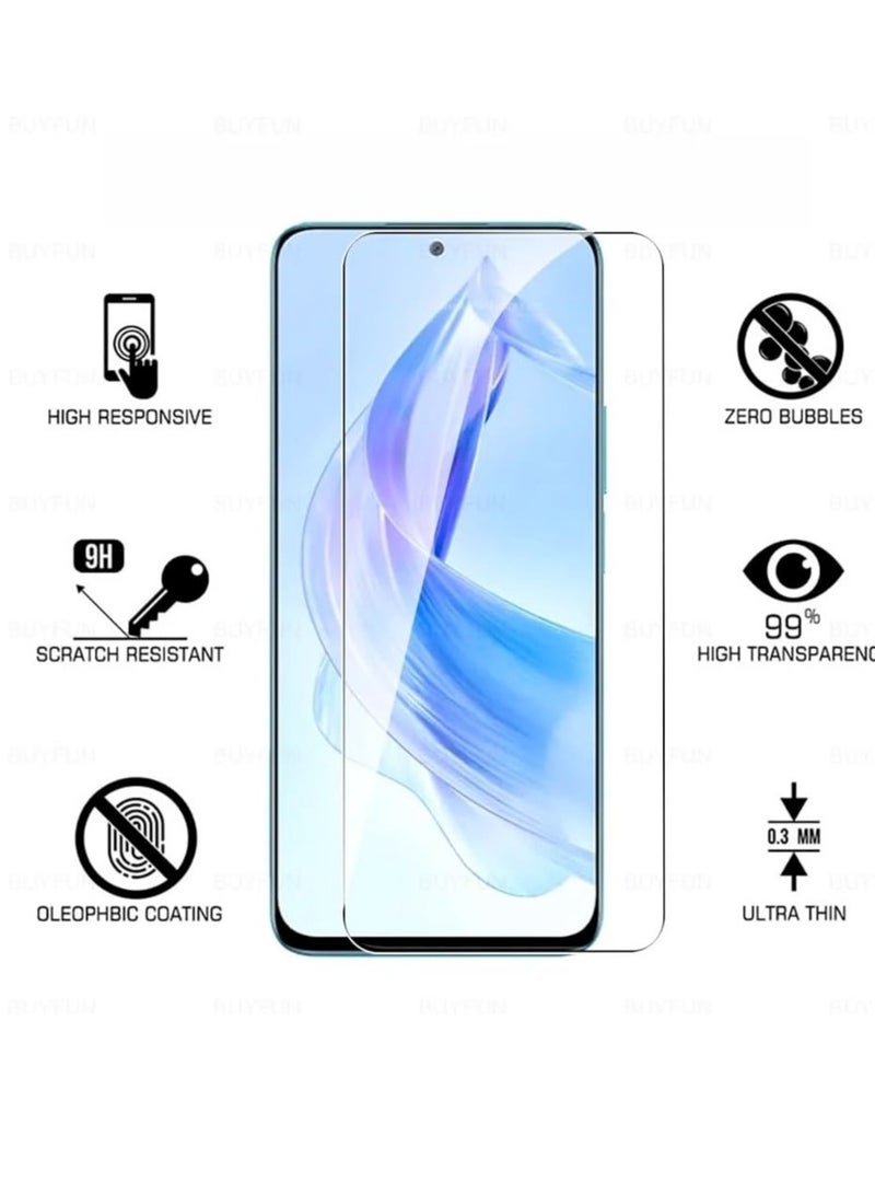 DUSALA Tempered Glass for Honor 90 UV Screen Protector Full Glue Edge-to-edge 3D Curved Tempered Glass Fingerprint Compatible Anti Scratch 9H hardness for Honor 90 - Image 3