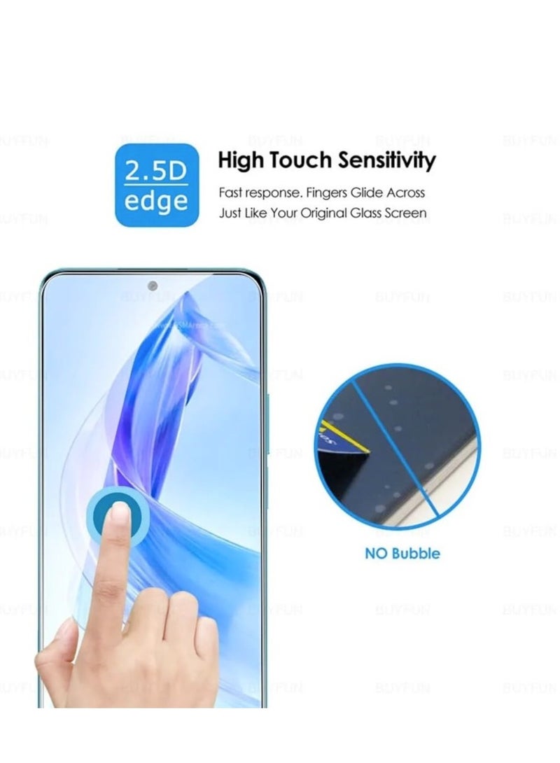 DUSALA Tempered Glass for Honor 90 UV Screen Protector Full Glue Edge-to-edge 3D Curved Tempered Glass Fingerprint Compatible Anti Scratch 9H hardness for Honor 90 - Image 4