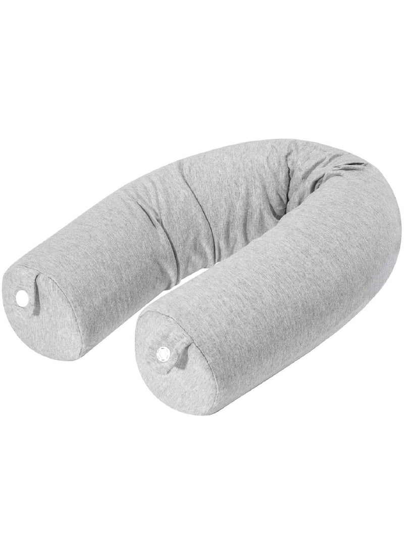 GBEX GBEX Twist Memory Foam Travel Pillow Neck Chin Lumbar Leg Support Traveling on Airplane Bus Train at Home Bendable Roll Pillow with Washable Soft Cover Multi Colour  - Image 1