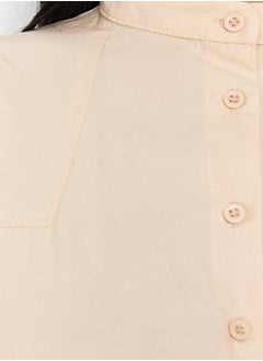 trendyol Stone Gathering Detailed Cotton Basic Woven Shirt TCTSS24TG00055  - Image 5