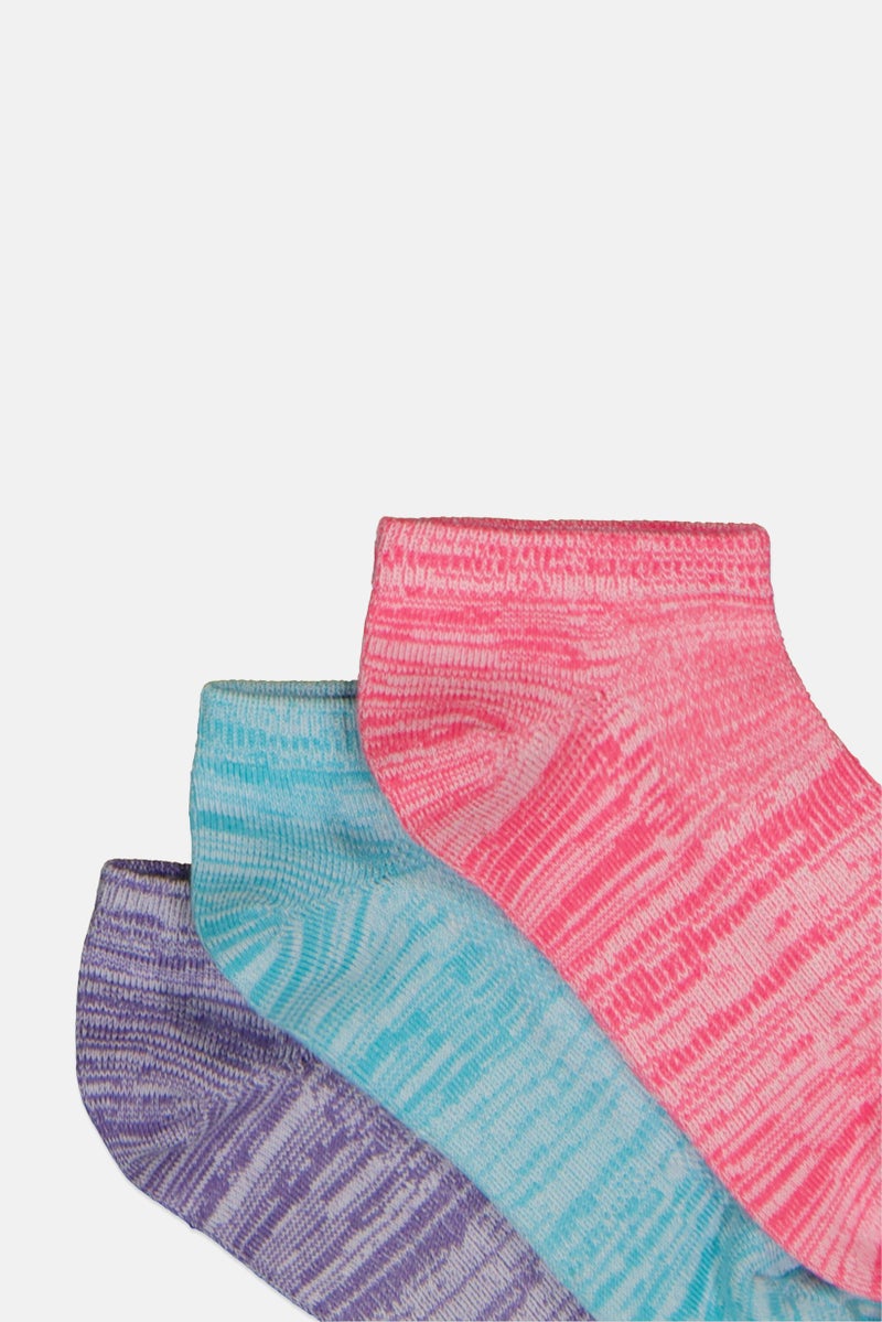SKECHERS Kids Girl 6 Pairs Heather Low Cut Socks, Multicolor - Image 2