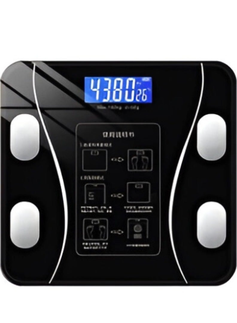 دينكس ميزان ذكي مزود بشاشة رقمية LCD لقياس الوزن والبيانات المتعلقة بالجسم بدقة عالية يقوم بعمل تحليلات لأكثر من 12 قياسا مختلف للجسم ويحتوي على تطبيق مجاني يحفظ لك المعلومات بشكل دائم - Image 1