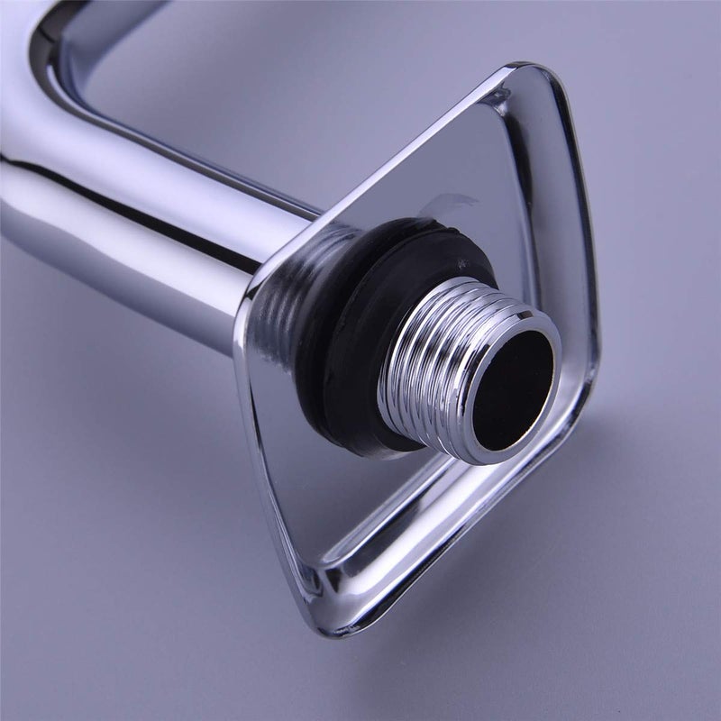 TRUSTMI 13 Inch Shower Arm with Flange S Shape Shower Head High Rise Extension Replacement Pipe, Stainless Steel, Chrome - Image 4