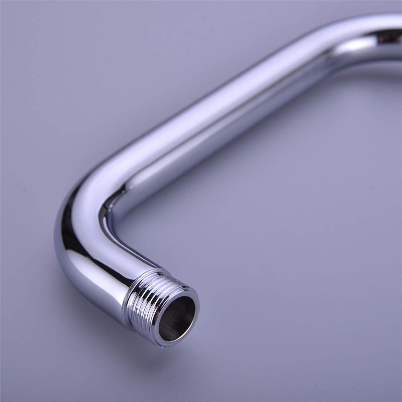TRUSTMI 13 Inch Shower Arm with Flange S Shape Shower Head High Rise Extension Replacement Pipe, Stainless Steel, Chrome - Image 5