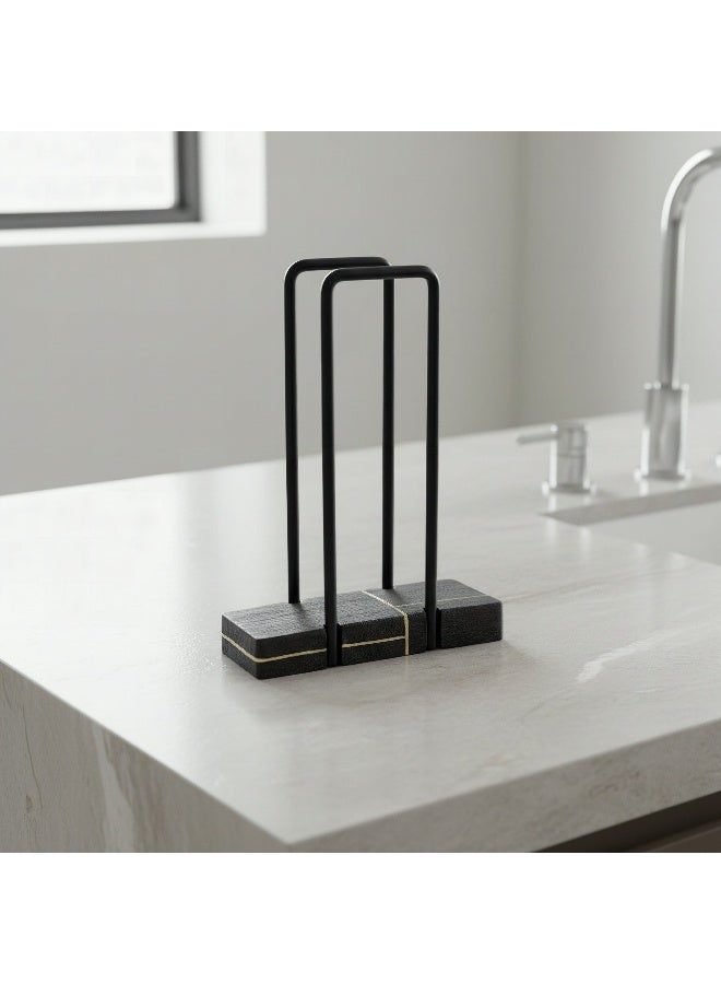 Home Box Luxe Resin Towel Holder - 18x7.6x24.5 cm - Image 1