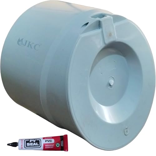 JKC Plastic Drainage Non Return Valve, Grey - Ultimate Drain Rat Stopper, Drainage filter - Perfectly Sized NRV Valve (160mm / 6 inch) - Image 1