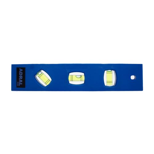 ADRAL 8 Inch Torpedo Spirit Level with 180°, 90° & 45° Vials | Pocket-Friendly Level Tool with Hanging Hole | Unbreakable ABS Plastic Body for Accurate Surface Alignment - Image 1