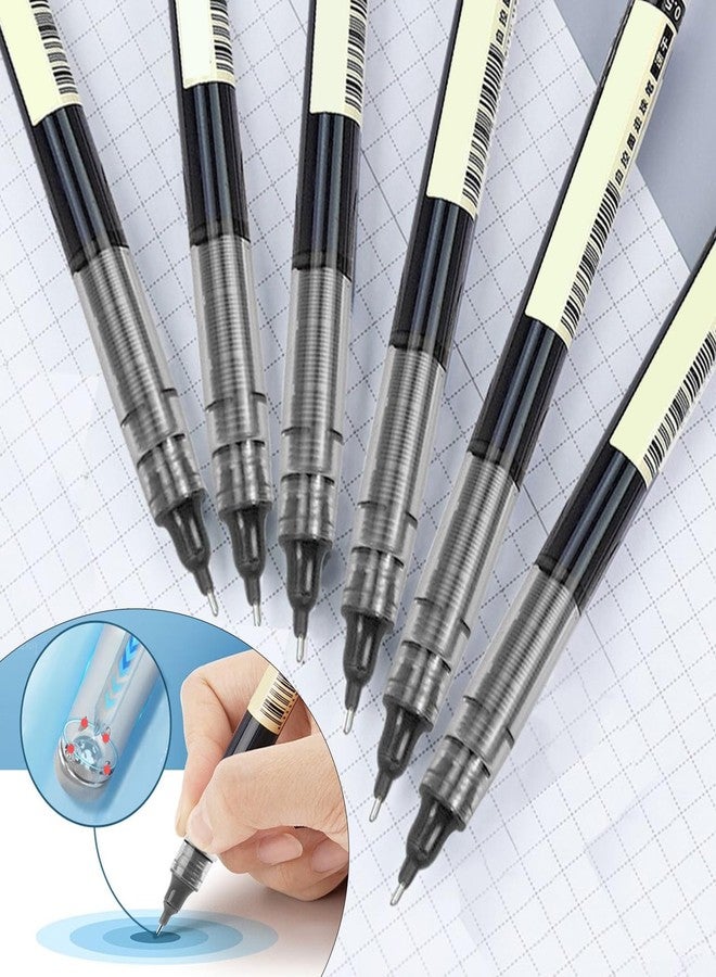 STAPENS Rolling Ball Pens, Fine Point 0.5 mm Rollerball Pens with Quick-drying Ink, 10 Pack Retro Pens (Black) - Image 4
