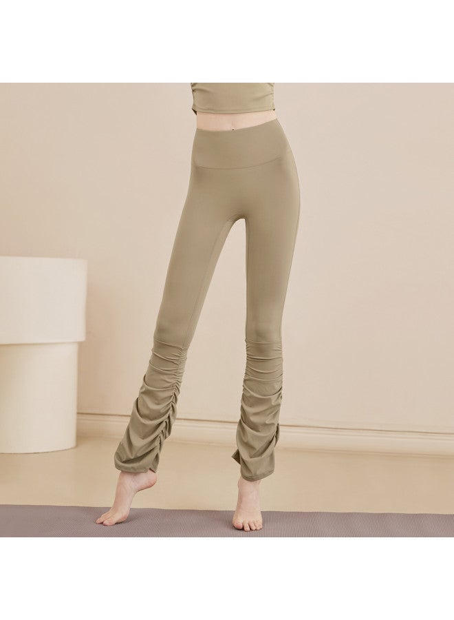 YouYou Women's High-waisted Yoga Pants For Sports Running Training, Peach Lifting Slimming Tight Pants, Pilates Stacked Fitness Pants - Image 3