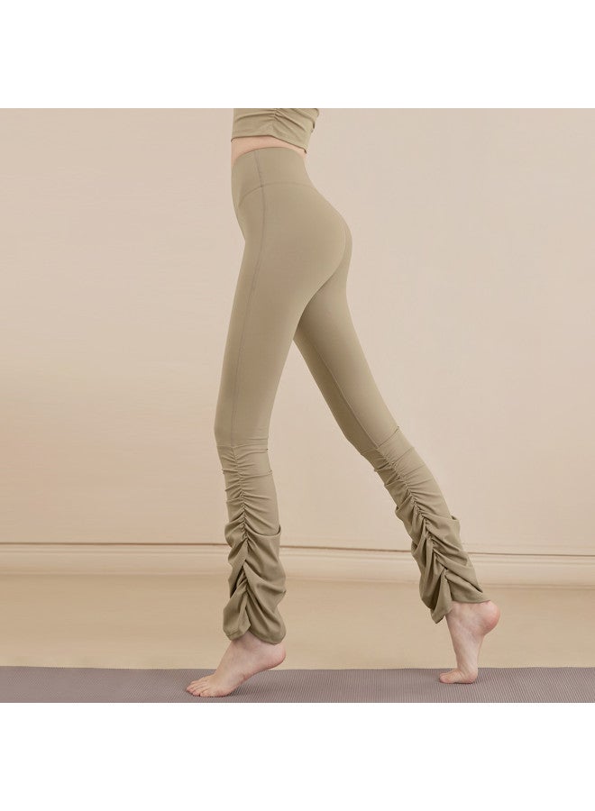 YouYou Women's High-waisted Yoga Pants For Sports Running Training, Peach Lifting Slimming Tight Pants, Pilates Stacked Fitness Pants - Image 2