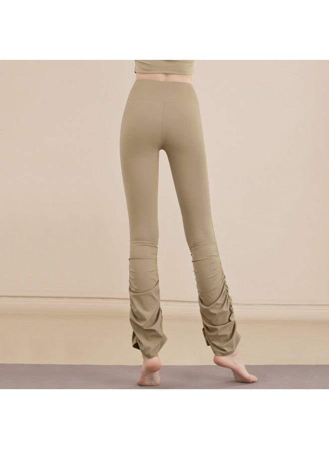 YouYou Women's High-waisted Yoga Pants For Sports Running Training, Peach Lifting Slimming Tight Pants, Pilates Stacked Fitness Pants - Image 4