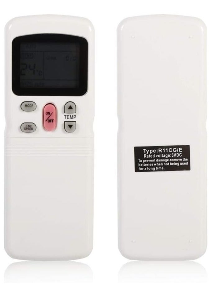 Professional Air Conditioner Remote Control R11 Replacement  R11CG/E R11HG-E R11HG/E R11HG/E R11HQ/E with battery