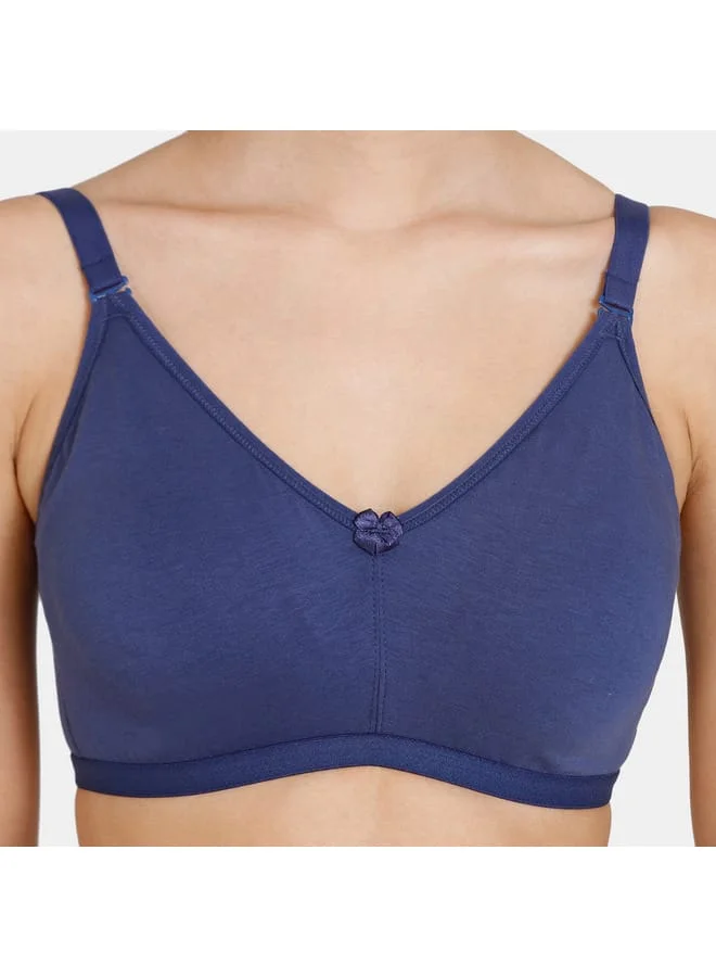 zivame Zivame Solid Support Bra with Hook and Eye Closure