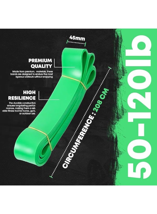 أشرطة مقاومة - شريط تمارين للمساعدة في السحب، شريط مقاومة للتمدد، أشرطة تمارين، أشرطة رفع القوة لتدريبات المقاومة، مثالية للتمارين المنزلية والعلاج الطبيعي (50-120 رطل). - Image 3