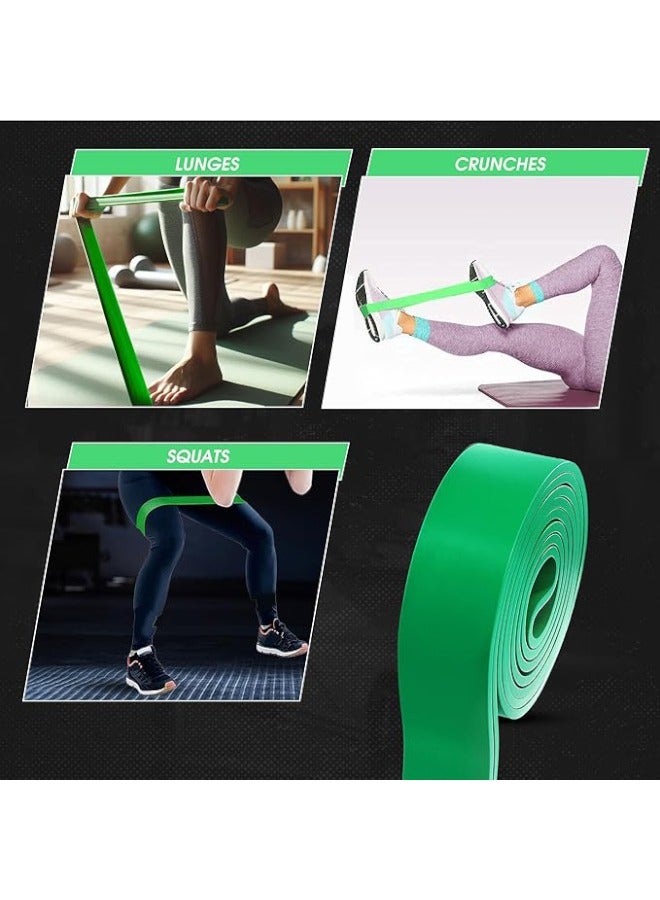 أشرطة مقاومة - شريط تمارين للمساعدة في السحب، شريط مقاومة للتمدد، أشرطة تمارين، أشرطة رفع القوة لتدريبات المقاومة، مثالية للتمارين المنزلية والعلاج الطبيعي (50-120 رطل). - Image 5