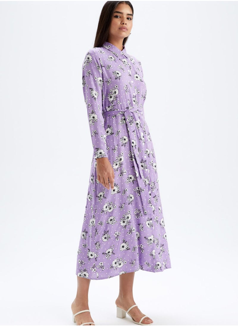 Belted Floral Print Dress - pzsku/ZD469FDE40E1222E9F4E6Z/45/_/1698979081/99863f86-6c3c-4499-b3e9-d1e8230d09d4