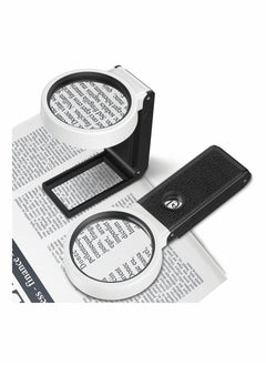 Magnifying Glass Magnifier with Light - USB Power Standing 25X 8X Magnifying Tools - Handheld LED Illuminated Magnifier for Macular Degeneration Seniors Read Inspection Coins Jewelry Exploring