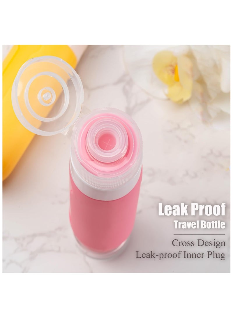 YelaJoy 16pack Travel Bottles for Toiletries, TSA Approved LeakProof Squeezable Silicone Toiletry Containers for Shampoo, Conditioner, 3oz Portable Refillable Traveling Size Liquid Containers - Image 3