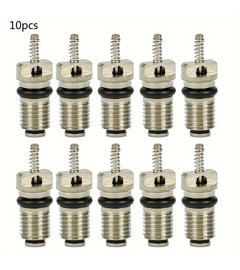 10 Pcs Black AC R134A Valve Core Automotive Air Conditioning Accessories - Image 1