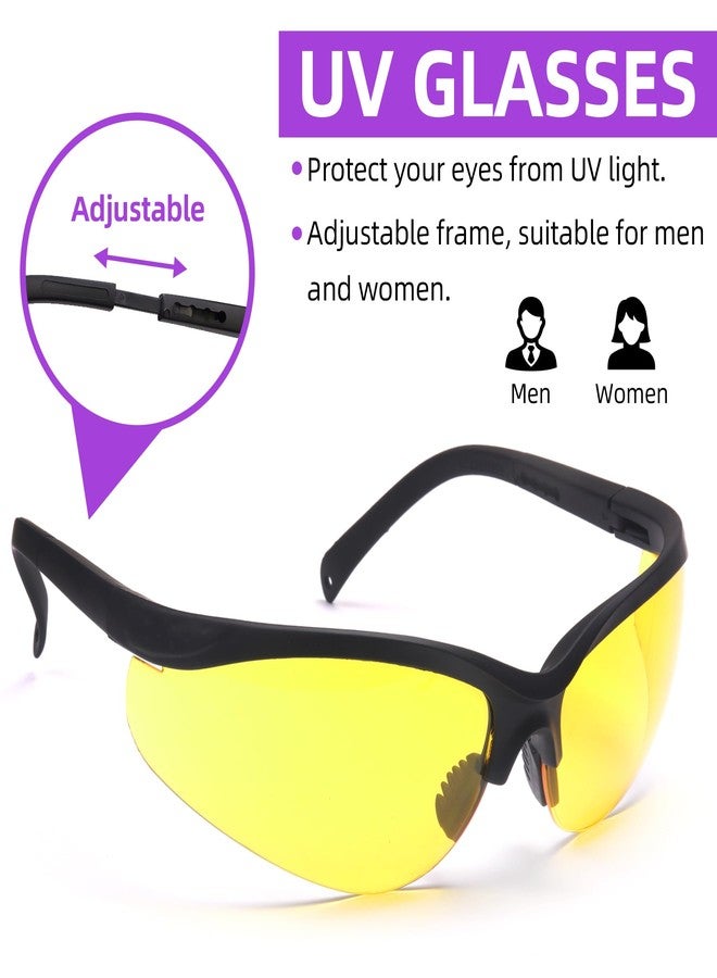 COSOOS Air Conditioner Leak Detector Tool, AC Leak Detector Kit, UV Light for AC UV Dye Leak Detection, Oil Dye Leak Detector with Protective Glasses - Image 3