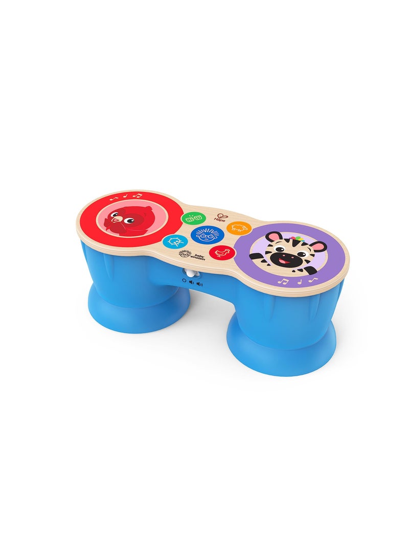 KASTWAVE Magic Touch Drum​, Baby Einstein Piano Wooden Musical Toy Instruments, Light & Robust Kids Toy Musical Instrument for Toddlers, Cause and Effect, 2 Play Modes, Sound Effects, Ages 6 Months + - Image 1