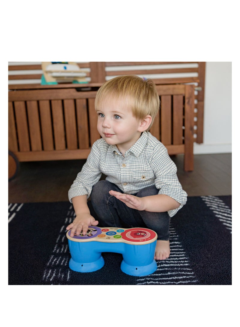 KASTWAVE Magic Touch Drum​, Baby Einstein Piano Wooden Musical Toy Instruments, Light & Robust Kids Toy Musical Instrument for Toddlers, Cause and Effect, 2 Play Modes, Sound Effects, Ages 6 Months + - Image 3