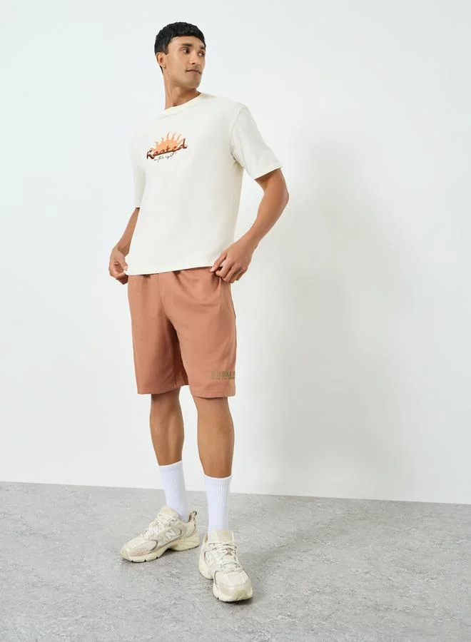 ستايلي شورت قصة واسعة بطبعة