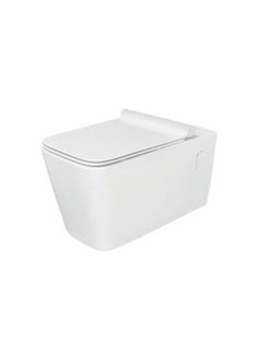 SOMANY ATARIA Wall Hung WC with UF Ezee Close Seat Cover - Premium White Bathroom Toilet, Space-Saving Design, Easy Installation 