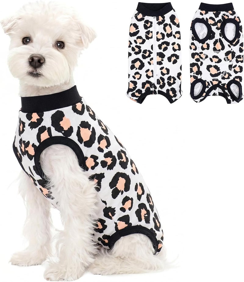 Coppthinktu Black Small Dog Surgery Recovery Suit for Dogs After Surgery, Dog Onesie Bodysuit Neuter Spay Puppy Suits, Male Female Post-Op Surgery Clothes Wounds E-Collar Cone Alternative Anti Licking - Image 1