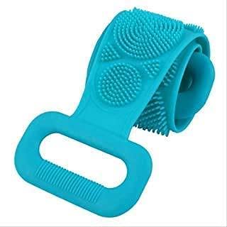 Glenoxzone Silicone Body Back Scrubber Double Side Bathing Brush for Skin Deep Cleaning Massage Dead Skin Removal Exfoliating Belt for Shower for Men Women Multicolor - Image 1